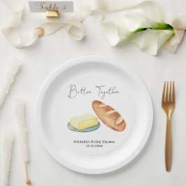 ブライダルシャワーパーティー Butter Together ペーパープレート