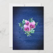 ブライダルシャワーパープルカラリリライトライフローラ 招待状 (裏面)