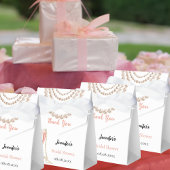 ブライダルシャワーパールProseccoピンクの泡 フェイバーボックス