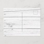 ブライダルシャワーヒマワリ木材金ゴールド幾何学模様 ポストカード (裏面)