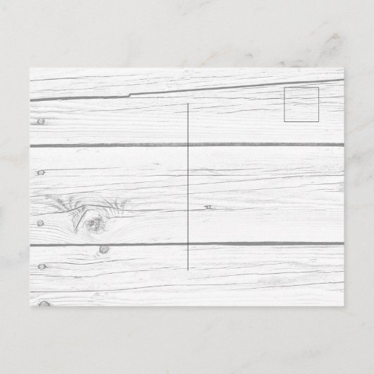 ブライダルシャワーヒマワリ木材金ゴールド幾何学模様 ポストカード (裏面)