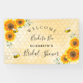 ブライダルシャワーヒマワリ花嫁へ 横断幕 (横)