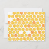 ブライダルシャワーヒマワリ黄蜂サンキューカード サンキューカード (裏面)