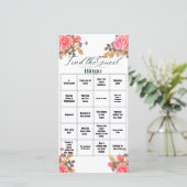 ブライダルシャワービンゴゲーム 案内状 (スタンド正面)