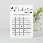 ブライダルシャワービンゴ結婚の書エレガント跡 招待状 (スタンド正面)
