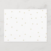 ブライダルシャワービンゴ | ピンクのバラ インビテーションポストカード (裏面)