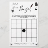 ブライダルシャワービンゴ |ペンとインクウェルのゲームカード チラシ (正面)