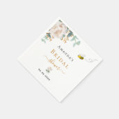 ブライダルシャワービーフローラユーカリ スタンダードカクテルナプキン (角)