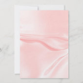 ブライダルシャワーピンクシルク花模様ホワイトローズ 招待状 (裏面)