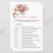 ブライダルシャワーピンクフローラのゲームの上または下 (正面/裏面)