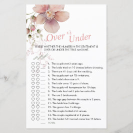 ブライダルシャワーピンクフローラのゲームの上または下