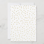 ブライダルシャワーピンク金ゴールドグリッターシックモダンおもしろい 招待状 (裏面)