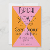 ブライダルシャワーピンク(&O) 招待状 (正面)