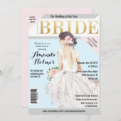 ブライダルシャワーファッションマガジン招待状 招待状 (正面/裏面)
