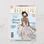 ブライダルシャワーファッションマガジン招待状 招待状 (正面/裏面)