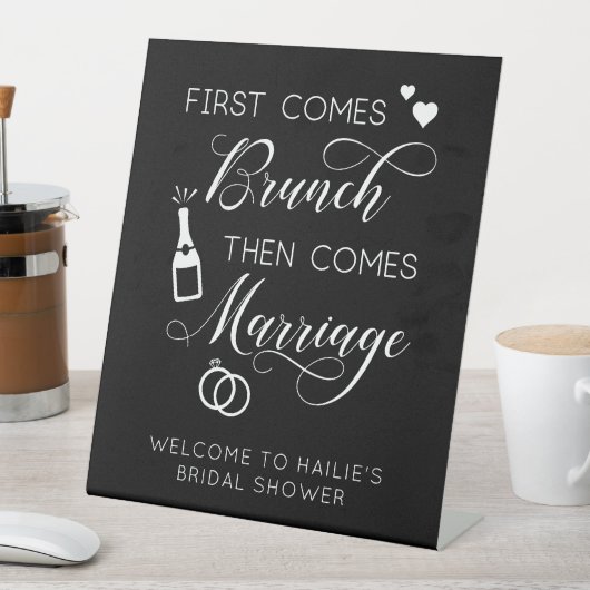 ブライダルシャワーファースト来ブランチ 台座サイン (インサイチュ)