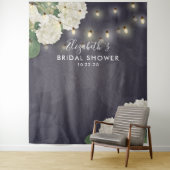 ブライダルシャワーフォトバックグラウンド花ストリングライト タペストリー (インサイチュ)