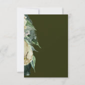 ブライダルシャワーフォトフローラ卒業カリグリーン 招待状 (裏面)