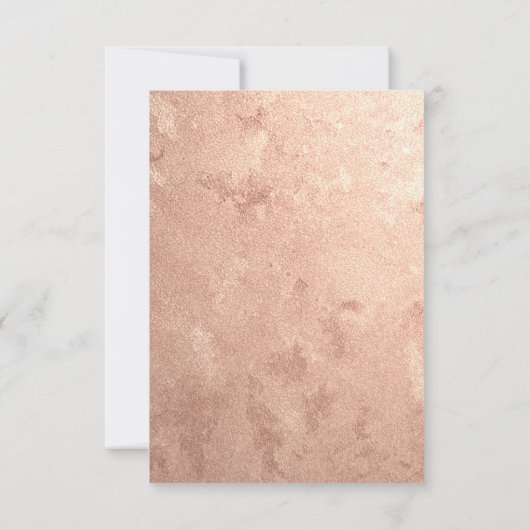 ブライダルシャワーフォトフローラ誕生日ブルーピーチ 招待状 (裏面)