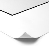 ブライダルシャワーフォトブースプロップ |金ゴールドピンクフローラ ポスター (角)