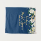 ブライダルシャワーフォトブース背景フォトプロップ金ゴールド タペストリー (正面(横))