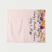 ブライダルシャワーフォトブースBackdrop Water Color Prop タペストリー (正面(横))