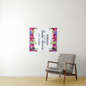 ブライダルシャワーフォトブースBackdrop Wildflower Prop タペストリー (インサイチュ(横))