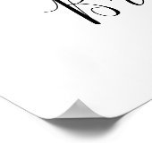 ブライダルシャワーフォトプロップフレーム結婚フローラ ポスター (角)