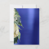 ブライダルシャワーフォトマルーンフローラ誕生日パーティー 招待状 (裏面)