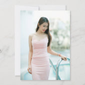 ブライダルシャワーフォト招待状フローラ水色 招待状 (裏面)