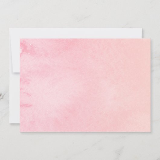 ブライダルシャワーフォト招待状フローラ水色 招待状 (裏面)