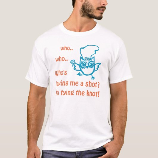 ブライダルシャワーフクロウTシャツ Tシャツ (正面)