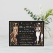 ブライダルシャワーフラッパー素晴らしギャツビーハーレムナイツ 招待状 (スタンド正面)