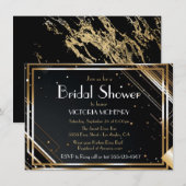 ブライダルシャワーフラッパー素晴らしギャツビーハーレムナイツ 招待状 (正面/裏面)