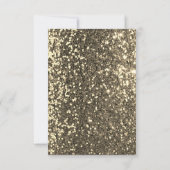 ブライダルシャワーフラワーブランチグリーングリッターホワイト 招待状 (裏面)