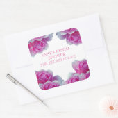 ブライダルシャワーフラワー魔法 スクエアシール (封筒)