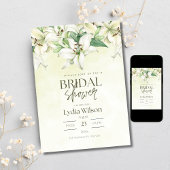 ブライダルシャワーフローラグリーンリーブライダルシャワー 招待状