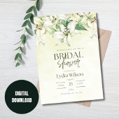 ブライダルシャワーフローラグリーンリーブライダルシャワー 招待状