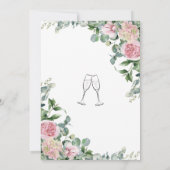 ブライダルシャワーフローラバラ 招待状 (裏面)