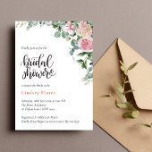 ブライダルシャワーフローラバラ 招待状