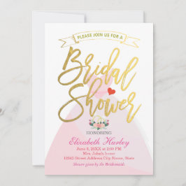 ブライダルシャワーフローラブライドドレスダイヤモンドリングや輪 招待状