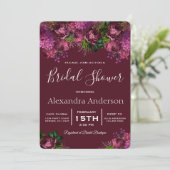 ブライダルシャワーフローラマルサラブルゴーニュ招待状 招待状 (スタンド正面)