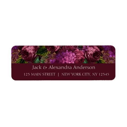 ブライダルシャワーフローラマルサラブルゴーニュ ラベル (正面)