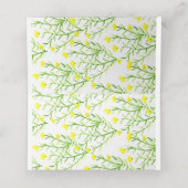 ブライダルシャワーフローラリース座席表 プレイスカード (内部開封)