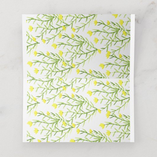 ブライダルシャワーフローラリース座席表 プレイスカード (内部開封)