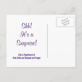 ブライダルシャワーフローラ招待状ポストカード インビテーションポストカード (裏面)