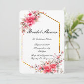 ブライダルシャワーフローラ招待状 セーブザデート (スタンド正面)