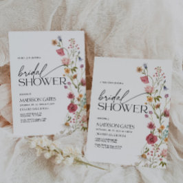 ブライダルシャワーフローラ招待状 招待状