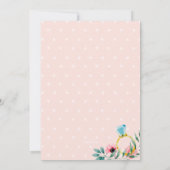 ブライダルシャワーフローラ招待状 招待状 (裏面)