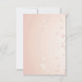 ブライダルシャワーフローラ最小ライトピンク 招待状 (裏面)